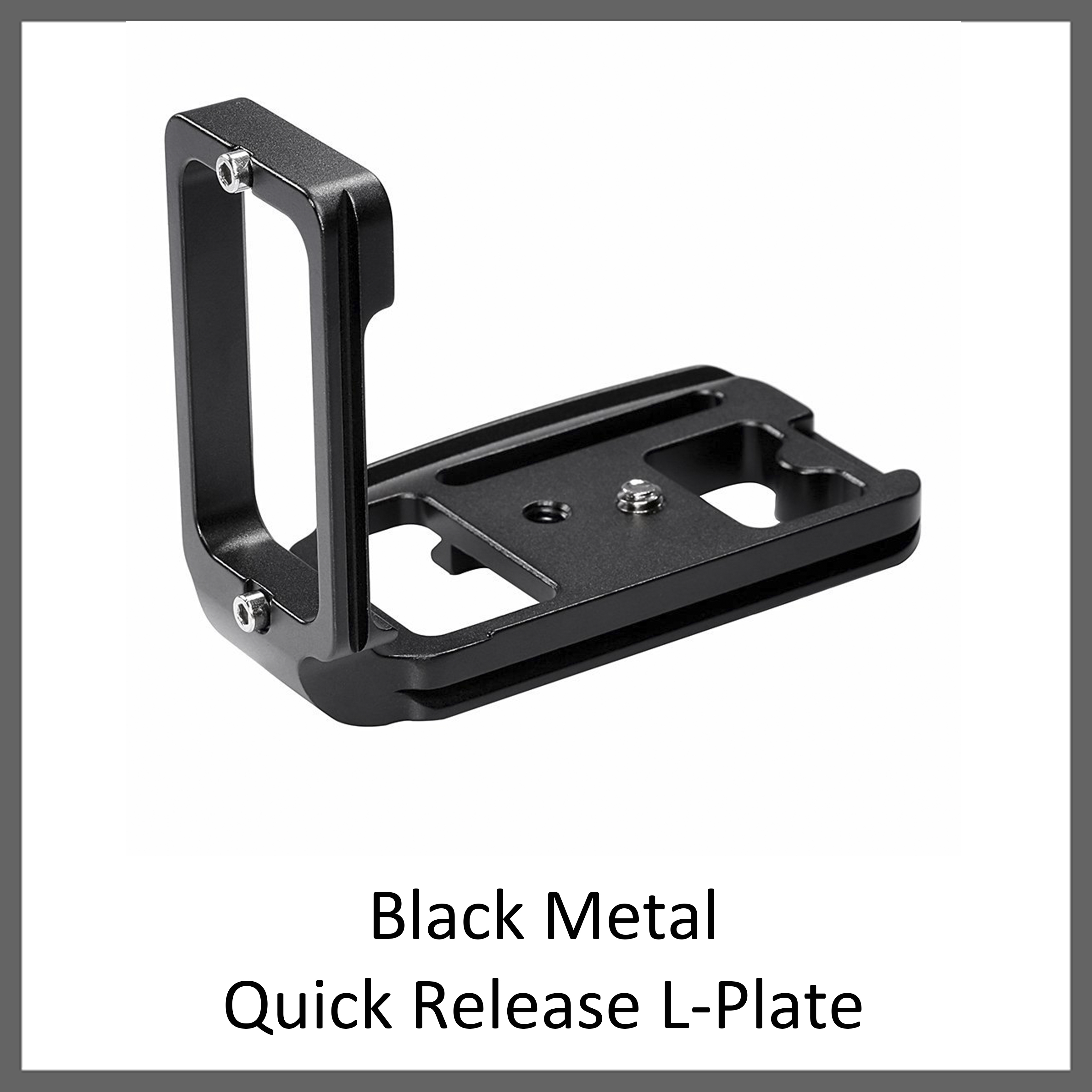 Black Metal Quick Release L-Plate