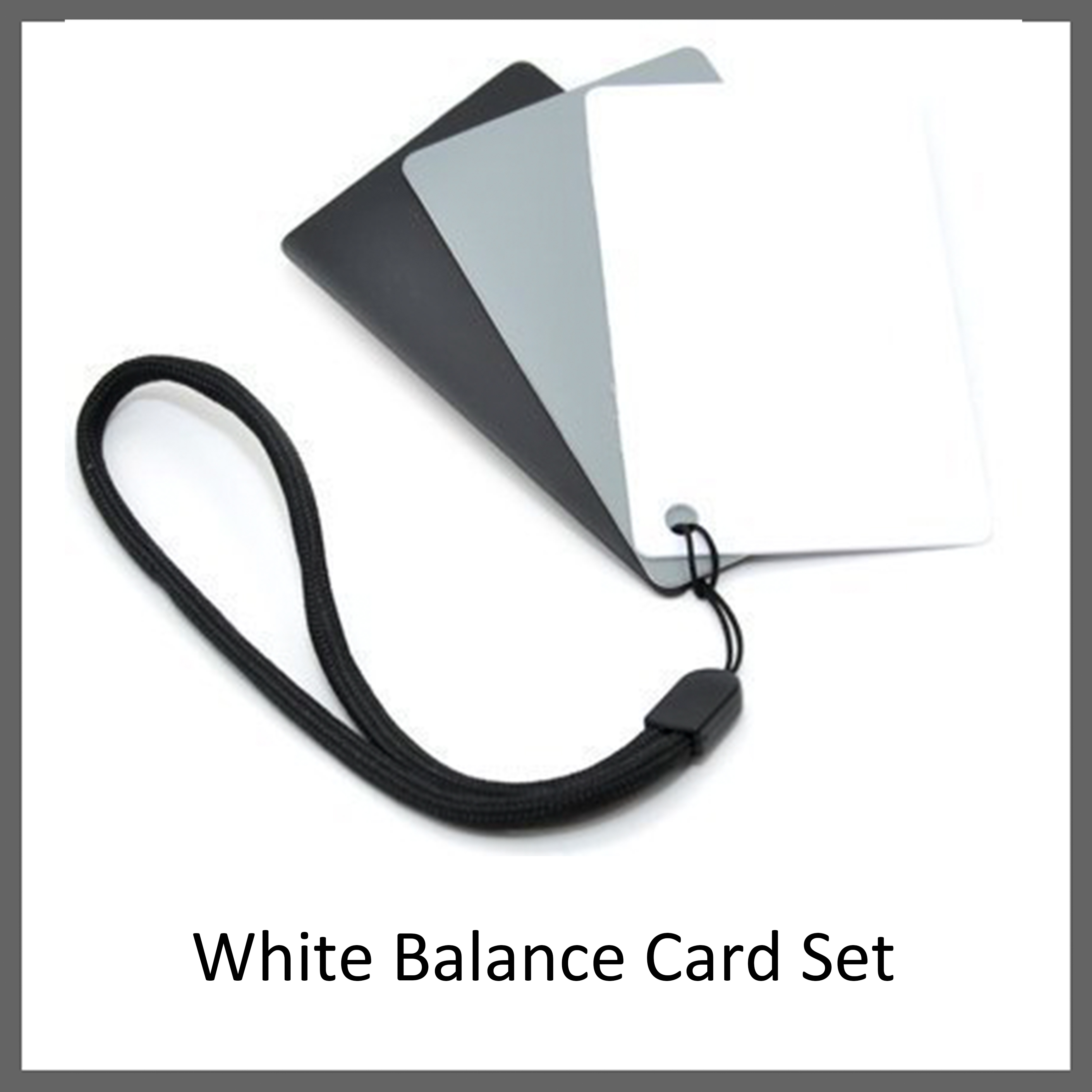White Balance Card Set